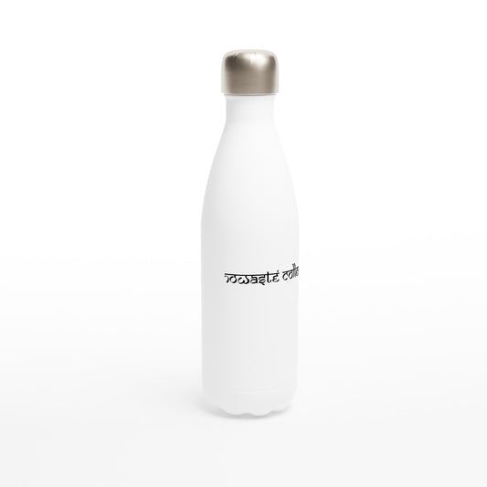 Nowaste Collective White 17oz Stainless Steel Water Bottle